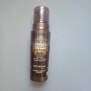 Jergens Natural Glow Instant Sun Sunless Tanning Mouse Deep Bronze 6 Oz